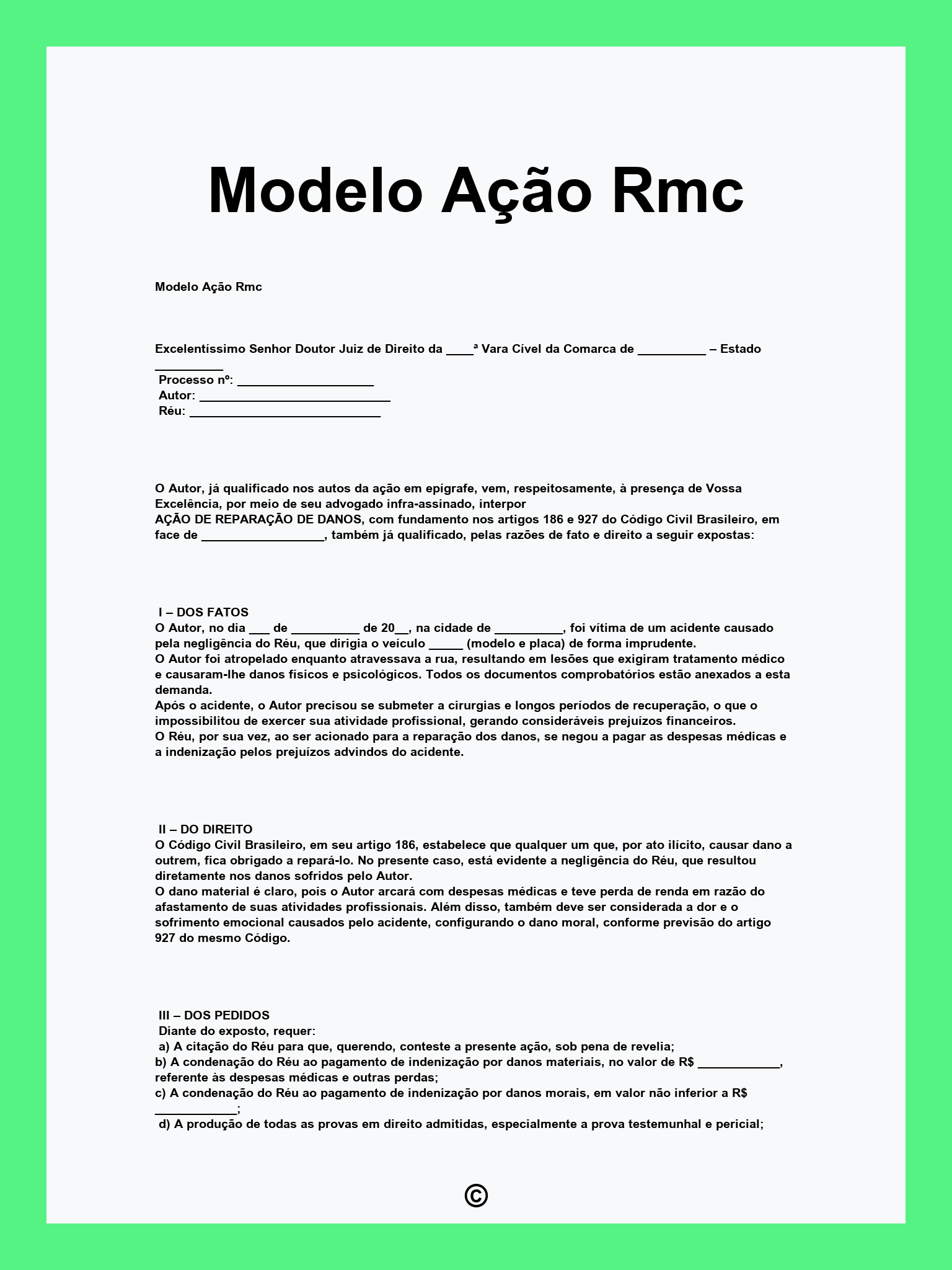 Modelo Ação Rmc